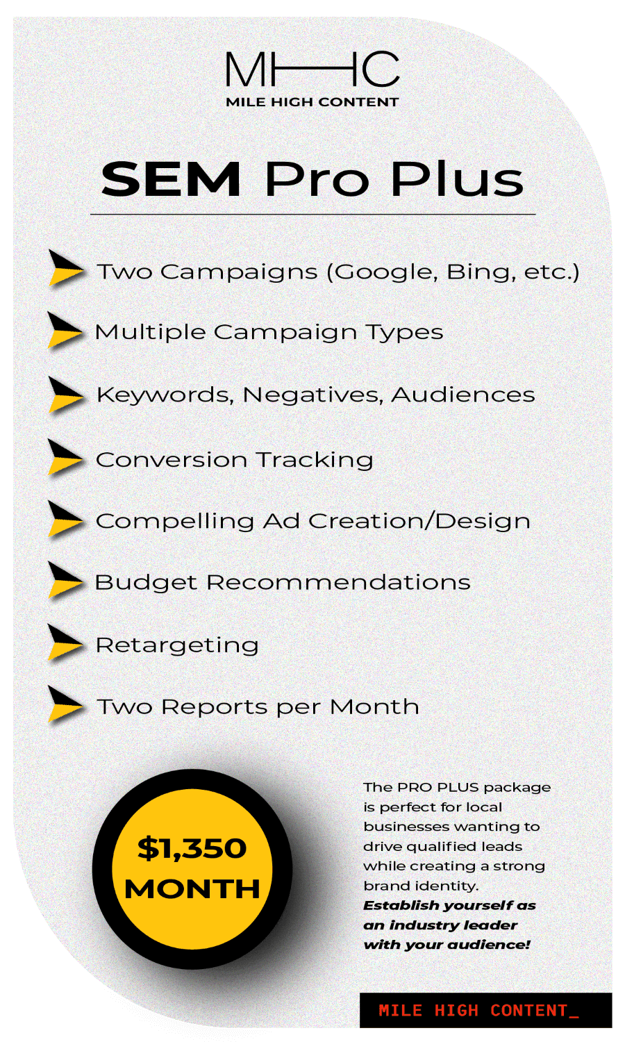 Our Rates And Monthly Packages