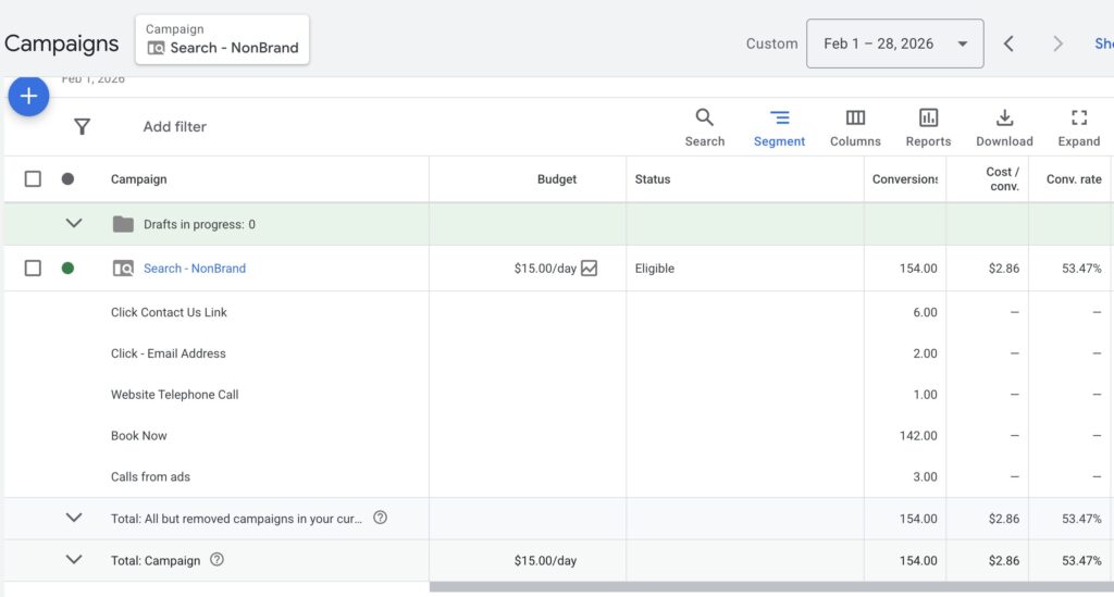 PLUCK Google Ads